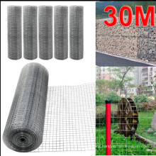 30 meters long galvanised chicken rabbit fence garden mesh fencing net welded wire netting